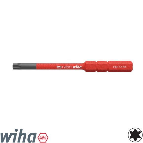 Wiha 35506 slimBit szigetelt Torx bit - T8x75 mm (VDE 1000V)