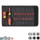 Wiha 41231 SlimVario szigetelt bittartó csavarhúzó szett - SL, PH, PZ, TX, HEX, PZ/SL (VDE 1000V, 19 részes)