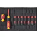 Wiha 41231 SlimVario szigetelt bittartó csavarhúzó szett - SL, PH, PZ, TX, HEX, PZ/SL (VDE 1000V, 19 részes)