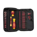 Wiha 43465 SlimVario szigetelt bittartó csavarhúzó szett - SL, PH, PZ, TX, HEX, PZ/SL (VDE 1000V, 32 részes)