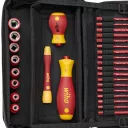 Wiha 43465 SlimVario szigetelt bittartó csavarhúzó szett - SL, PH, PZ, TX, HEX, PZ/SL (VDE 1000V, 32 részes)
