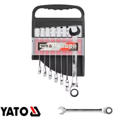   Yato YT-0208 racsnis csillag-villás kulcs készlet, CrV 10-19 mm  (7 részes)