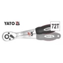 Yato YT-0317 racsnis hajtószár 3/8" CrV, 72T - hajlított 200 mm