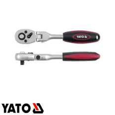   Yato YT-0326 racsnis hajtószár 3/8" CrV, 72T - csuklós 242 mm