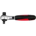 Yato YT-03311 racsnis hajtószár 1/4" dugókulcs és bit CrV, 72T forgófejes - 115 mm