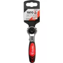 Yato YT-03311 racsnis hajtószár 1/4" dugókulcs és bit CrV, 72T forgófejes - 115 mm