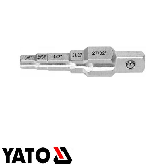 Yato YT-03316 lépcsős radiátorkulcs (CrV), 1/2"-os befogás, 3/8"-27/32"