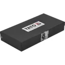 Yato YT-0411 torx bithegy készlet, S2 acél, 1/2" négyzet >>>3/8" bit adapterrel, T20-55 (15 részes)