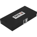 Yato YT-0413 imbusz bithegy készlet, S2 acél, 1/2" négyzet >>>3/8" bit adapterrel, HEX4-12 (15 részes)