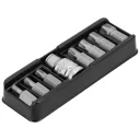 Yato YT-0418 RIBE bithegy készlet 3/8", 1/2" négyzet >>>3/8" bit adapterrel, 8 részes