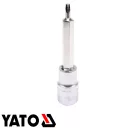 Yato YT-04321 dugókulcs hosszú torx  bit CrV/S2 acél 1/2" - T25 (L=100mm)