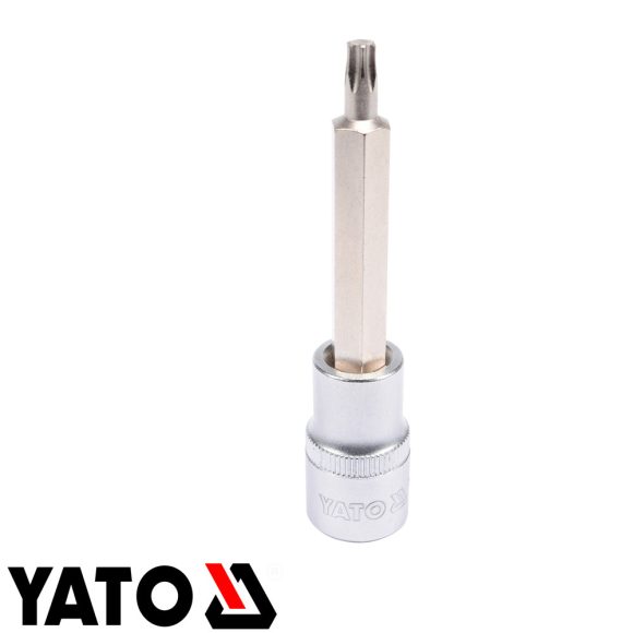 Yato YT-04323 dugókulcs hosszú torx  bit CrV/S2 acél 1/2" - T30 (L=100mm)