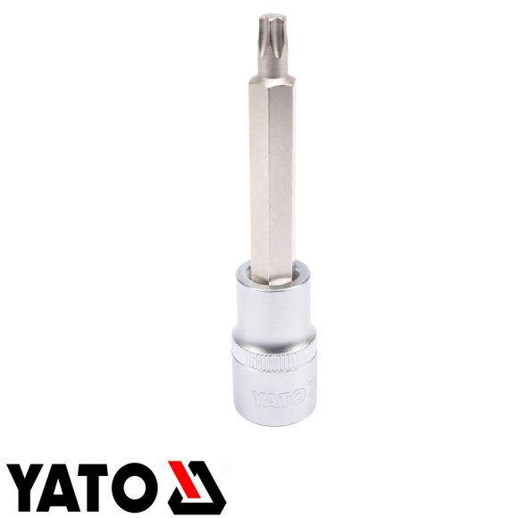 Yato YT-04324 dugókulcs hosszú torx  bit CrV/S2 acél 1/2" - T40 (L=100mm)