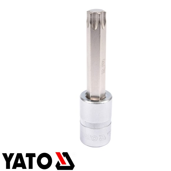 Yato YT-04328 dugókulcs hosszú torx  bit CrV/S2 acél 1/2" - T60 (L=100mm)