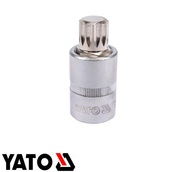 Yato YT-04346 dugókulcs sűrű torx bit (SPLINE) CrV/S2 acél 1/2" - M16 (L=55mm)