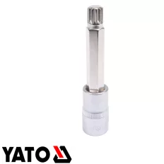   Yato YT-04354 SPLINE dugókulcs bit CrV/S2, 1/2" - M12 (L=100mm)