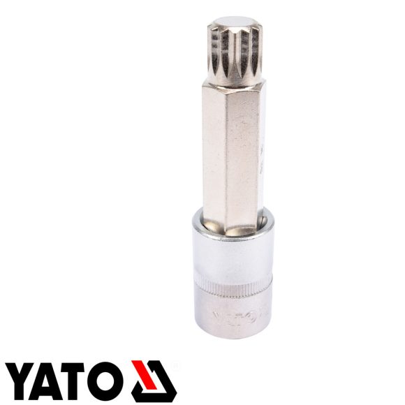 Yato YT-04356 SPLINE dugókulcs bit CrV/S2, 1/2" - M16 (L=100mm)