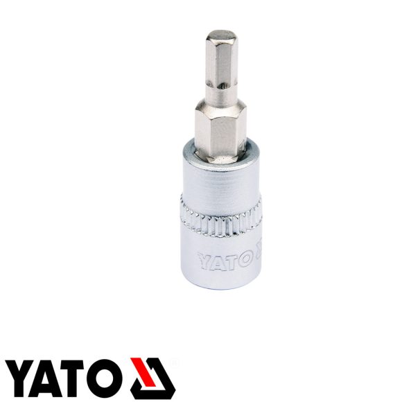 Yato YT-04371 dugókulcs imbusz  bit CrV/S2 acél 1/4" - 4 mm (L=37mm)