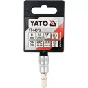 Yato YT-04373 dugókulcs imbusz  bit CrV/S2 acél 1/4" - 6 mm (L=37mm)
