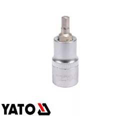   Yato YT-04382 dugókulcs imbusz  bit CrV/S2 acél 1/2" - 6 mm (L=50mm)