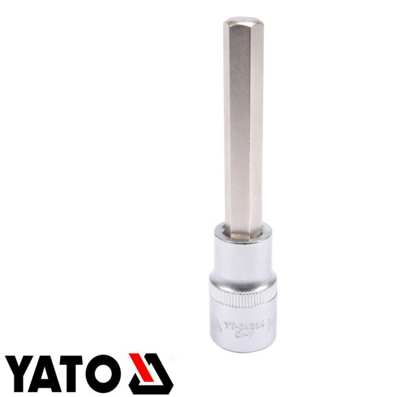 Yato YT-04395 dugókulcs imbusz  bit CrV/S2 acél 1/2" - 10 mm (L=100mm)