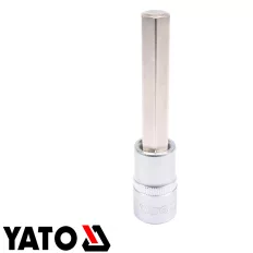   Yato YT-04396 dugókulcs imbusz  bit CrV/S2 acél 1/2" - 12 mm (L=100mm)