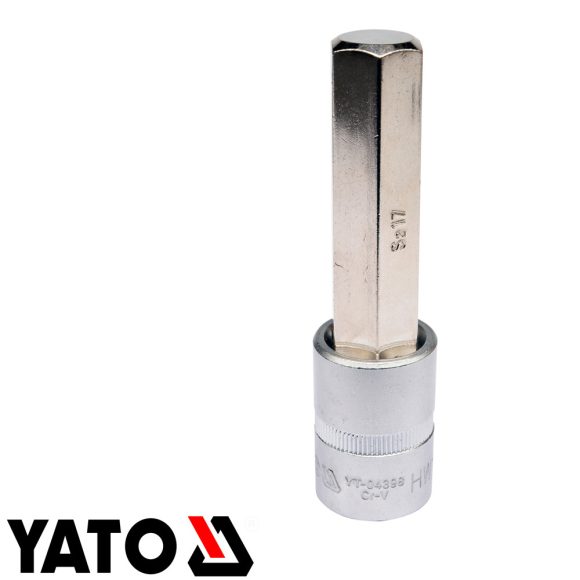 Yato YT-04398 dugókulcs imbusz  bit CrV/S2 acél 1/2" - 17 mm (L=100mm)