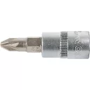 Yato YT-04418 dugókulcs PZ2  bit CrV/S2 acél 1/4" (L=37mm)