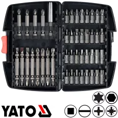  Yato YT-04620 bithegy készlet 1/4" S2 acél, 40 részes