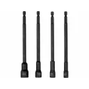 Yato YT-04642 dugókulcs bitfej készlet CrV, 150 mm, mágneses, 1/4" (4 db) - 6-13 mm