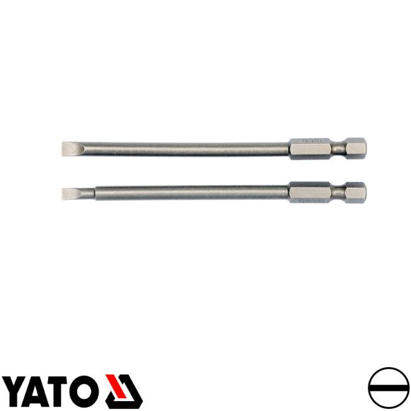 YATO YT-0484 lapos behajtó bit szett 1/4" - SL4,SL5 x 100 mm (S2 acél)