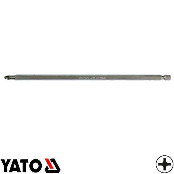 YATO YT-0487 PH behajtó bit 1/4" - PH2 x 200 mm (S2 acél)