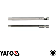   YATO YT-0495 imbusz behajtó bit szett 1/4" - HEX4, HEX6 x 100 mm (S2 acél)
