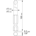 YATO YT-0497 TW behajtó bit szett 1/4" - TW2, TW4 x 100 mm (S2 acél)