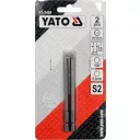 YATO YT-0499 kétágú spanner behajtó bit szett 1/4" - SD6, SD10 x 100 mm (S2 acél)