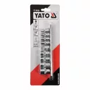 Yato YT-0520 E-torx dugókulcs készlet CrV, 9 részes, E5-E16 (1/2"-3/8")