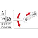 Yato YT-0585 anyacsavar roppantó szett, CrV (4 darabos, 9-27 mm)