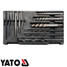   Yato YT-0591 törtcsavar kiszedő és fúró készlet, 12 részes M3-M24
