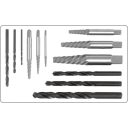 Yato YT-0591 törtcsavar kiszedő és fúró készlet, 12 részes M3-M24