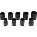Yato YT-0603 roncsolt csavarfej leszedő készlet, 10 részes 3/8", 10-19 mm