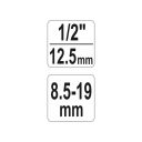 Yato YT-06251 sérült csavar kiszedő 1/2" (8,5-19 mm)