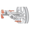 Yato YT-0641 csapágylehúzó készlet 35-150 mm (alátéttárcsa max 43 mm)