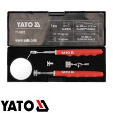   Yato YT-0662  vizsgáló tükör készlet 4 részes teleszkópos (tükör+mágneses felszedő)