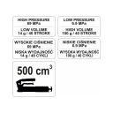 Yato YT-07041 erősített karos zsírzó, kétfokozatú 500 cm3 (420/700 bar)