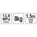 Yato YT-07063 kézi zsírzó pumpa, 8 kg (max 138 bar)