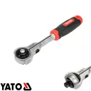 Yato YT-07201 racsnis hajtószár forgófejjel 3/8" CrV, 72T - 195 mm