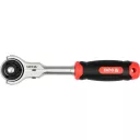 Yato YT-07201 racsnis hajtószár forgófejjel 3/8" CrV, 72T - 195 mm