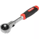 Yato YT-07201 racsnis hajtószár forgófejjel 3/8" CrV, 72T - 195 mm