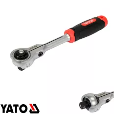   Yato YT-07202 racsnis hajtószár forgófejjel 1/2" CrV, 72T - 255 mm