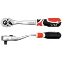 Yato YT-0731 racsnis hajtószár 3/8" CrV, 72T - hajlított 200 mm